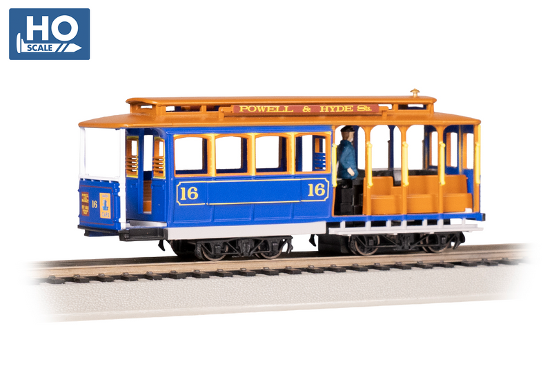 Bachmann 60528 CABLE CAR - BLUE & TAN