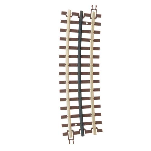 Atlas 6063 21st Century Track System(TM) Nickel Silver Rail w/Brown Ties - 3-Rail -- O72 Half Curved Section, O Scale