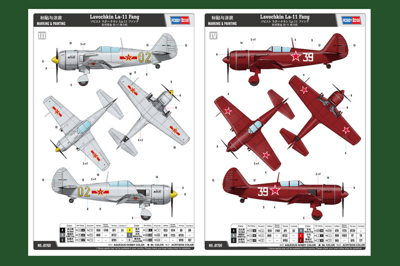 HobbyBoss Lavochkin La-11 Fang 81760 1:48