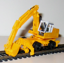 NJ International 6107 RAILROAD BACKHOE Kit, HO