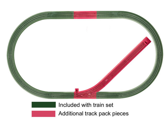 Lionel 612044 FasTrack Siding Track Add-on Track Pack, O Scale