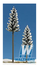 Busch Gmbh & Co Kg 189-6153 Snow Covered High Trunk Spruce pkg(2) -- 130mm, 195mm, HO