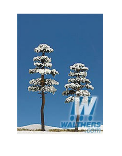 Busch Gmbh & Co Kg 189-6155 Snow-Cvrd Trees 130/160mm, HO