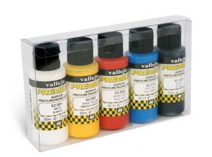 Vallejo Acrylic Paints 62101 Opaque Basics, Premium RC color sets