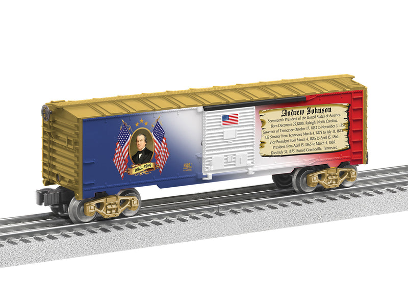 Lionel 25931 Andrew Johnson Boxcar, O Scale