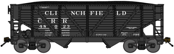 Bluford Shops 63145 2 Bay War Emergency Composite Hopper, Clinchfield -