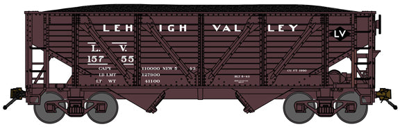 Bluford Shops 63151 2 Bay War Emergency Composite Hopper, Lehigh Valley -