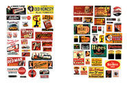 JL Innovative Design 633 Saloon & Tavern Posters & Signs 1930's - 50's, N Scale