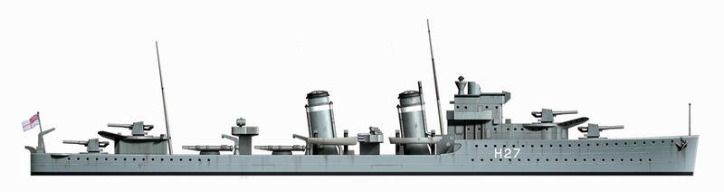 Tamiya 31806 BC HOOD & E CLASS DESTROYER "Battle Of Denmark Strait", 1:700 Scale