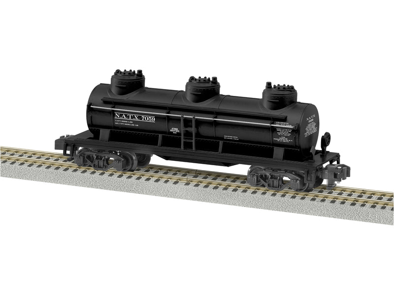 Lionel 47966 N.A.T.X. 3-dome Tank car, S Scale