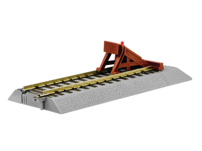 Lionel 49866 AF FasTrack Straight Track with Lighted Bumper, S Scale