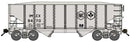 Bluford Shops 65255 8-Panel 2-Bay Open Hopper with Load - Ready to Run - International Minerals & Chemicals 9446 (gray, black, IMC Logo), N Scale