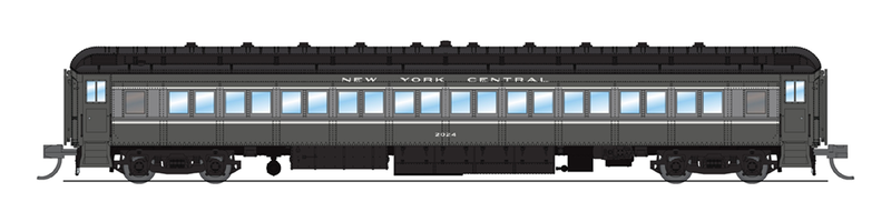 BLI 6531 NYC 80' Passenger Coach, Two-tone Gray, 2-pack B, N (Fantasy Paint Scheme)