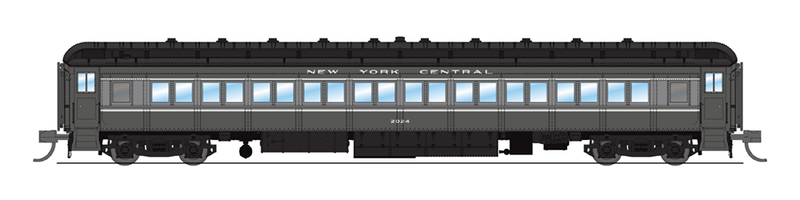 BLI 6530 NYC 80' Passenger Coach, Two-tone Gray, 2-pack A, N (Fantasy Paint Scheme)