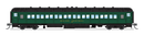 BLI 6534 MEC 80' Passenger Coach, Green & Gold, 2-pack A, N (Fantasy Paint Scheme)