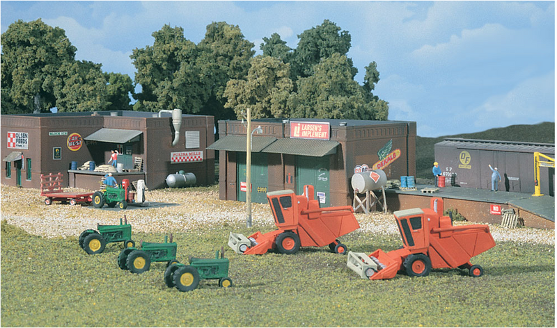 Design Preservations 66100 OLSEN FEEDS & LARSEN'S IMPLEMENT, N Scale