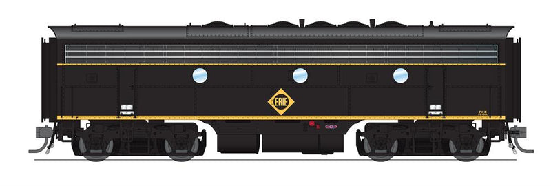 BLI 6675 EMD F7 A/B Set, ERIE 711A/711B, Black & Yellow, A-unit Paragon4 Sound/DC/DCC, Unpowered B, HO