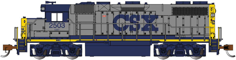 Bachmann 66852 EMD GP38-2 - Sound and DCC -- CSX 2503 (YN1, gray, blue, yellow), N Scale