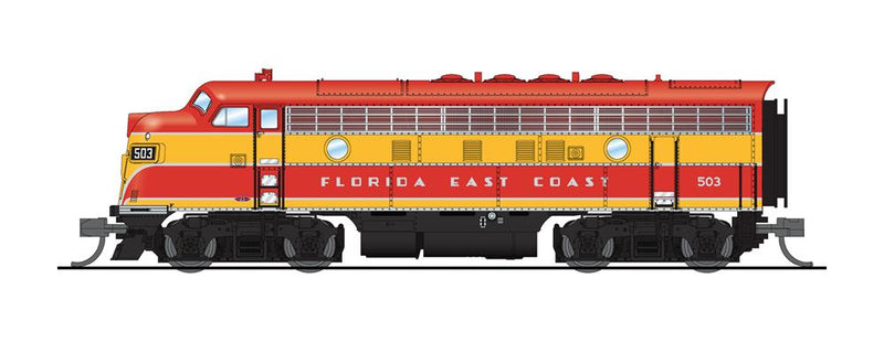 BLI 6833 EMD F3 A/B, FEC 503/552, Red & Yellow, A-unit Paragon4 Sound/DC/DCC, Unpowered B-unit, N