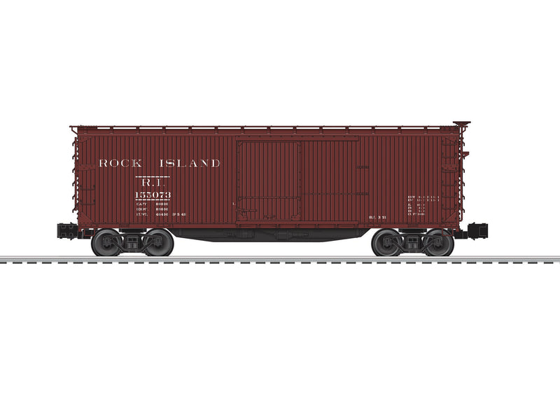 Lionel 83349 Rock Island USRA Double Sheath Boxcar, O Scale