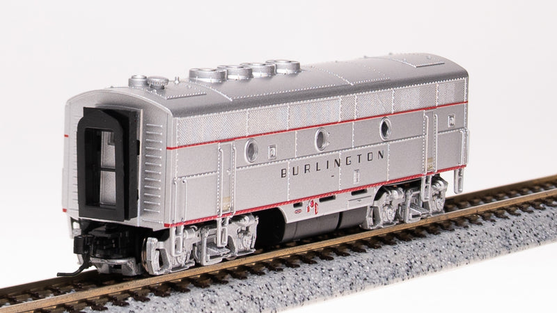 BLI 6841 EMD F3B, CBQ 9961B, Aluminum w/ Black Nose Stripes, Paragon4 Sound/DC/DCC, N