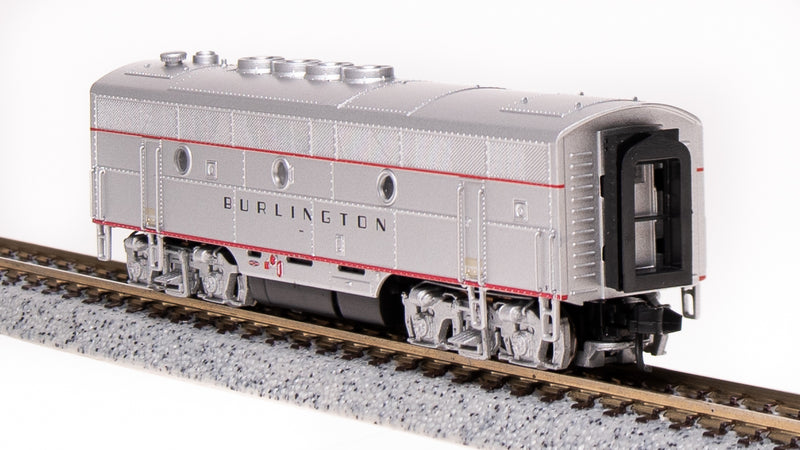 BLI 6841 EMD F3B, CBQ 9961B, Aluminum w/ Black Nose Stripes, Paragon4 Sound/DC/DCC, N