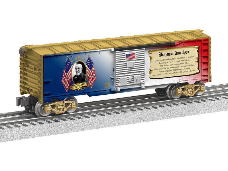 Lionel 84930 Benjamin Harrison Made in the USA Boxcar, O Scale