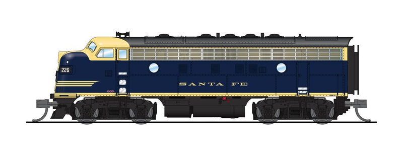 BLI 6860 EMD F7 A/B, ATSF 226L/226A, Cat Whiskers Freight Scheme, A-unit Paragon4 Sound/DC/DCC, Unpowered B, N