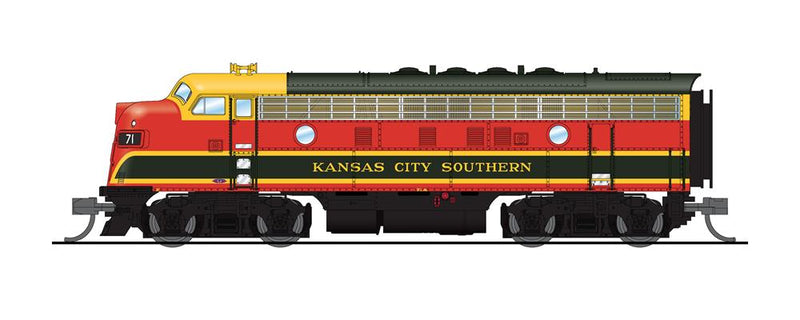 BLI 6864 EMD F7 A/B, KCS 71A/71B, Freight Belle Scheme, A-unit Paragon4 Sound/DC/DCC, Unpowered B, N