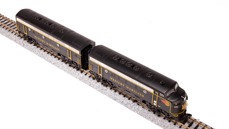 BLI 6868 EMD F7 A/B, WM 55/55B, Fireball Scheme, A-unit Paragon4 Sound/DC/DCC, Unpowered B, N