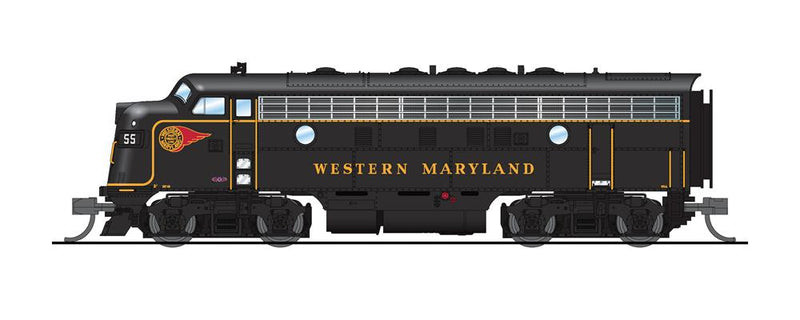 BLI 6868 EMD F7 A/B, WM 55/55B, Fireball Scheme, A-unit Paragon4 Sound/DC/DCC, Unpowered B, N