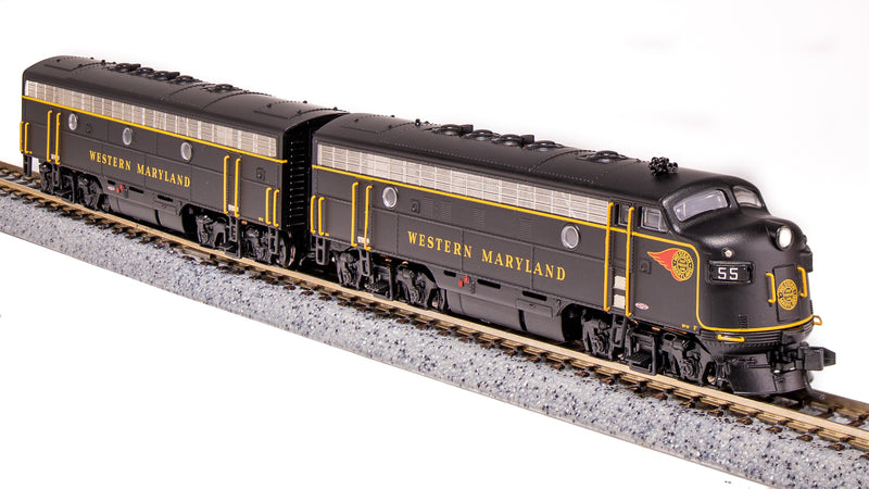 BLI 6868 EMD F7 A/B, WM 55/55B, Fireball Scheme, A-unit Paragon4 Sound/DC/DCC, Unpowered B, N