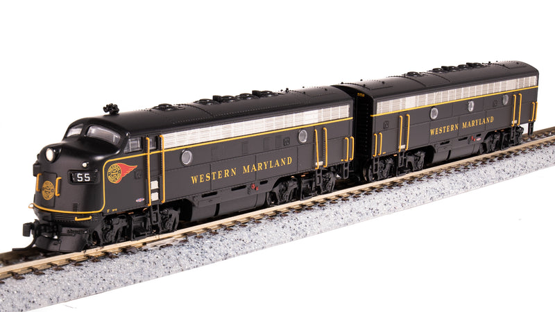 BLI 6868 EMD F7 A/B, WM 55/55B, Fireball Scheme, A-unit Paragon4 Sound/DC/DCC, Unpowered B, N