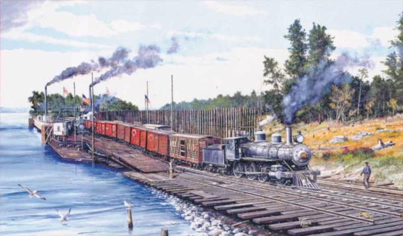 Train Enthusiast Vendors 49413 Train Puzzle -- Crossing Columbia (River) (550 Pieces)