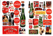 JL Innovative Design 697 Vintage Soft Drink Posters & Signs 1930's - 60's (N scale)