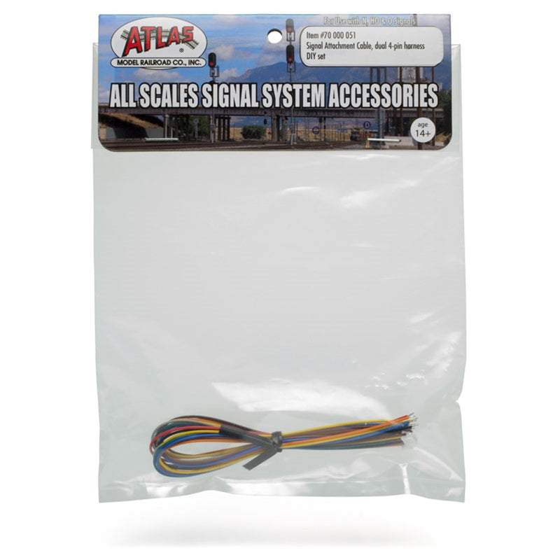 Atlas ATL70000051 SIGNAL ATTACHMENT CABLE [DUAL 4-PIN HARNESS DIY SET]