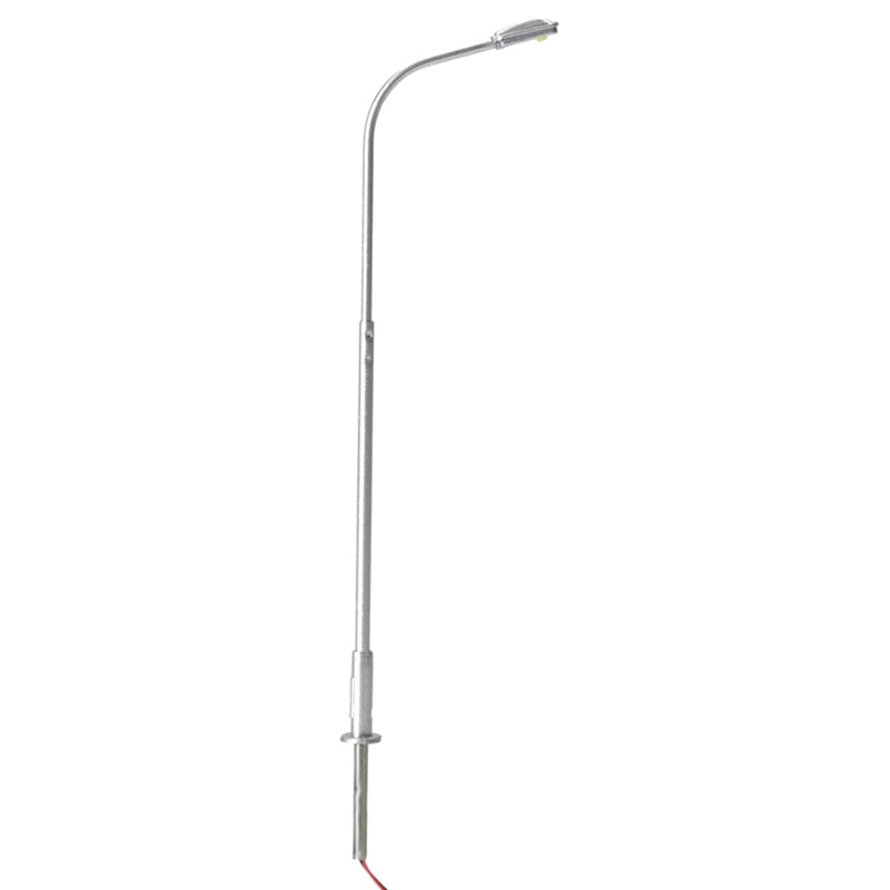 Atlas 70000165 HO SCALE SINGLE ARM STREETLIGHT, SILVER, WARM LED (3-PACK)