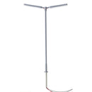 Atlas 70000159 N SCALE DOUBLE ARM PARKING LOT LIGHT GREY, WARM LED (3-PACK)