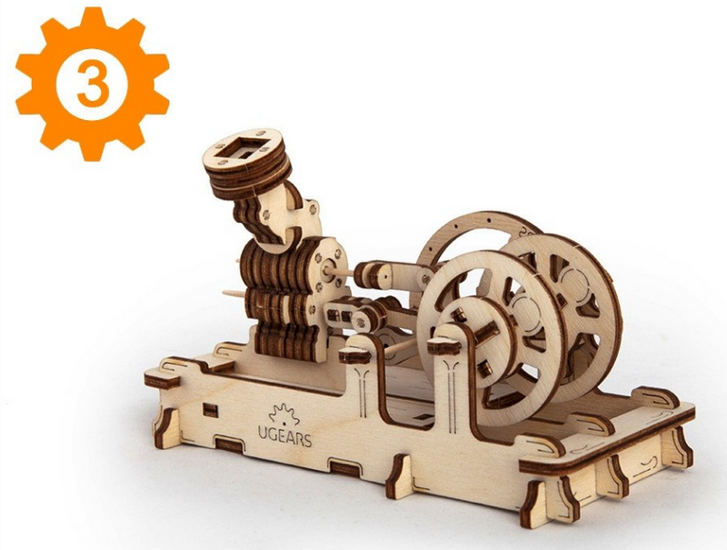 UGears 70009 Engine / Model Pneumatic Engine - Mechanical Construction Kit