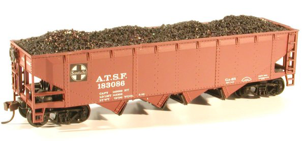Chooch 7056 40' Quad Hopper Coal Load for Athearn 1749 (2 Pack), HO