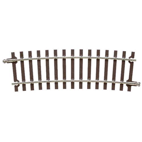 Atlas 7063 Code 148 Solid Nickel Silver 2-Rail -- 36" Radius Half Curve Track Section, O Scale