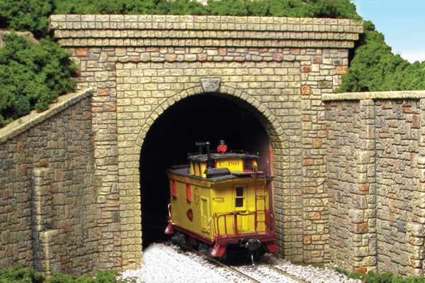 Monroe Models 212 Single Tunnel Portal Random Stn, N Scale