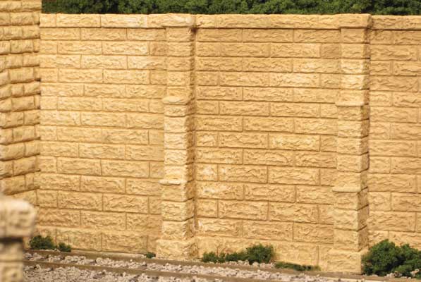 Monroe Models 167 Stone Retaining Walls 1pr, HO Scale