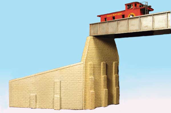 Monroe Models 100 Bridge Abutment Cut Stone 2/Pack, HO Scale