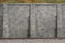 Monroe Models 106 Retaining Wall Cut Stone 2/Pack, HO Scale