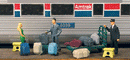 Monroe Models 2305 Modern Luggage Set - Mini-Tales(Tm), HO Scale