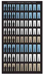 City Classics Buildings 713 Bulk Pack - 1 of each Shades and Blinds Window Dressings, HO
