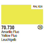 Vallejo Acrylic Paints 70730 YELLOW FLUORESCENT 6p