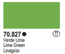 Vallejo Acrylic Paints 70827 LIME GREEN 17ml 6p