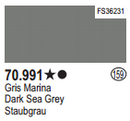 Vallejo Acrylic Paints 70991 DARK SEA GREY 17ml 6p